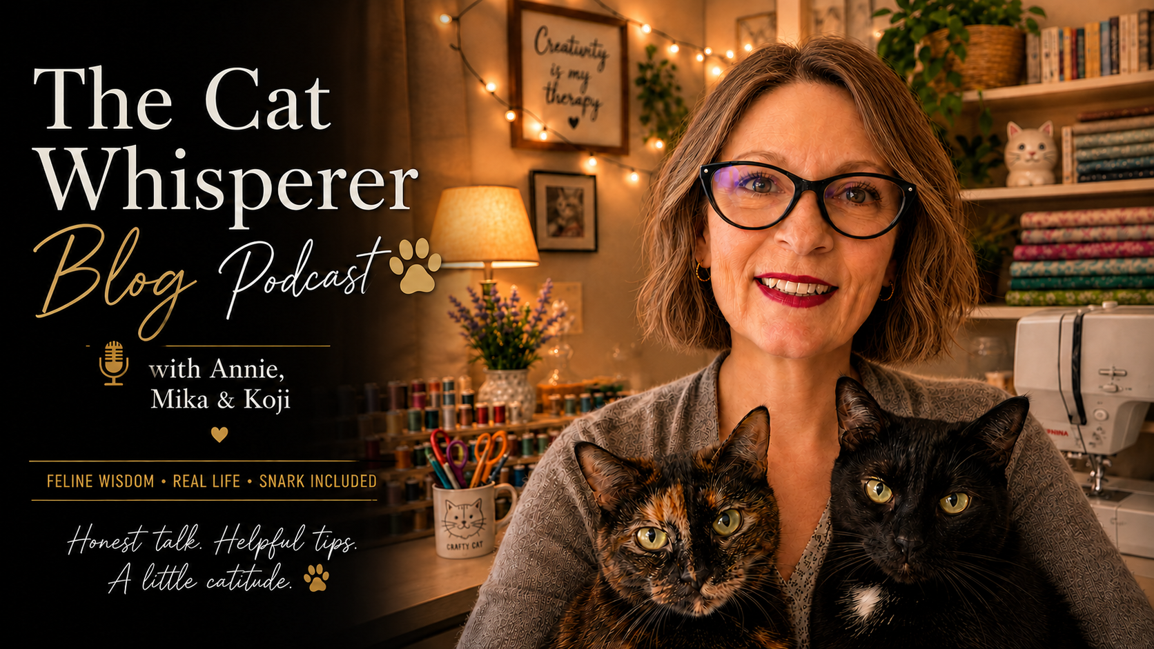 The Cat Whisperer Blog Podcast with Annie, Mika and Koji